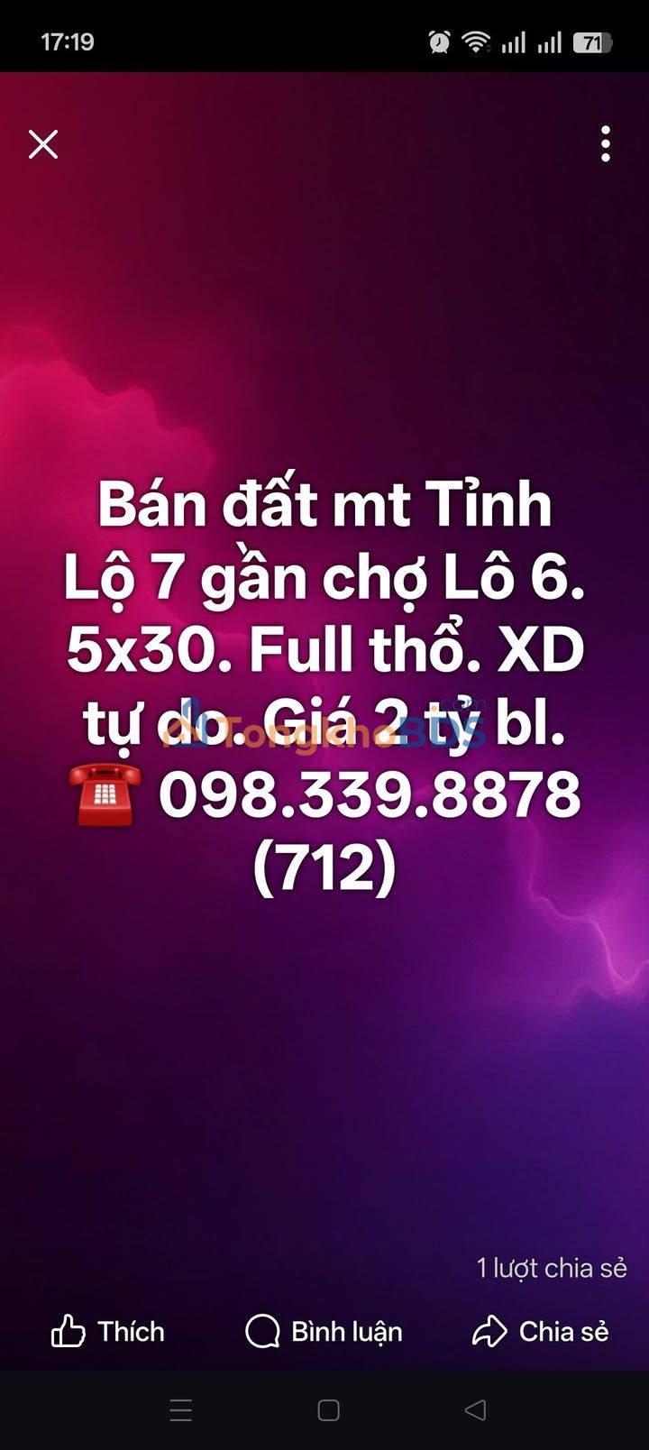 Đất TL7 Củ Chi 150m² 2 tỷ - Sổ đỏ chính chủ