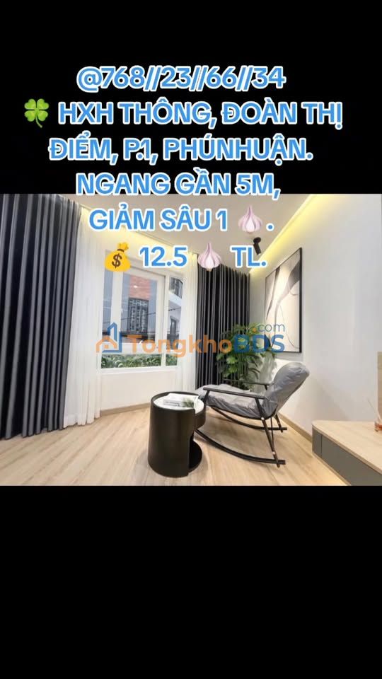 Nhà Đoàn Thị Điểm P.1 Phú Nhuận 40m² 12.5 tỷ - Ô tô vào tận nhà