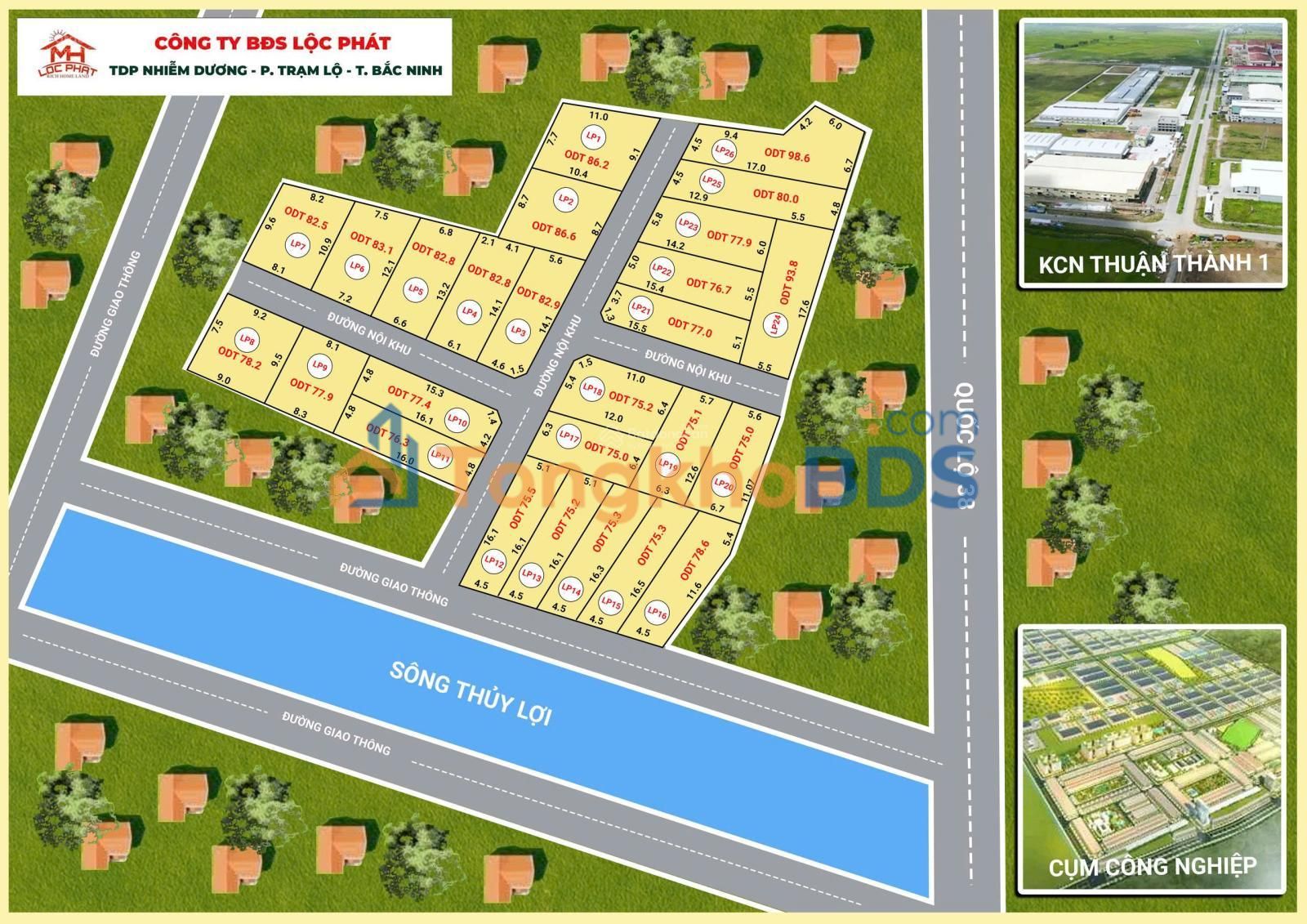 Đất nền Trạm Lộ Thuận Thành 100m² 2.5 tỷ - Sổ hồng riêng