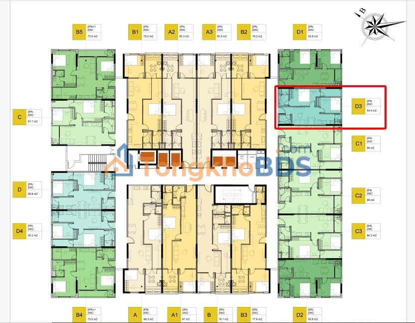 Căn hộ Lotus Star Bắc Giang 55m² 2.7 tỷ - Bàn giao ngay