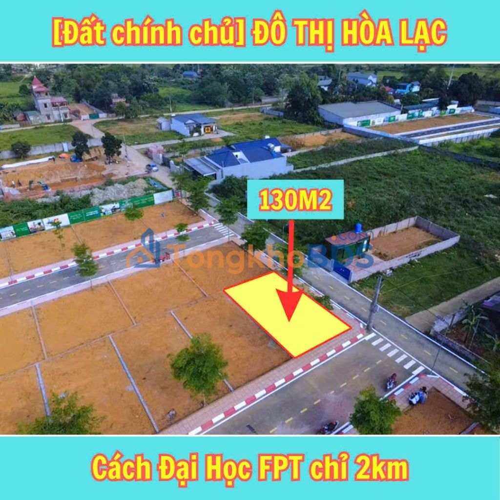 Đất nền Hòa Lạc 129m² giá 4 tỷ - Sổ đỏ chính chủ