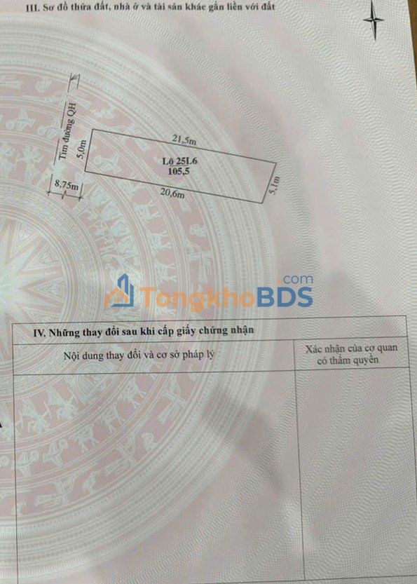 Đất nền Quảng Thắng Thanh Hóa 105m² 4 tỷ - Sổ hồng chính chủ