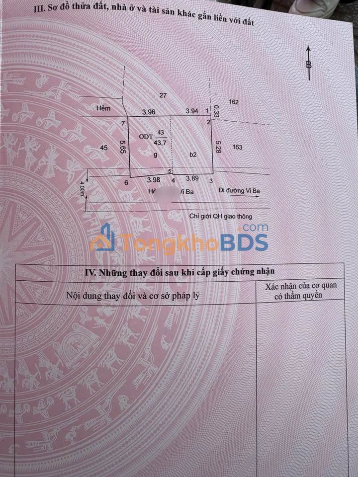 Đất Vi Ba Vũng Tàu 44m² giá 3.95 tỷ - Sổ đỏ chính chủ