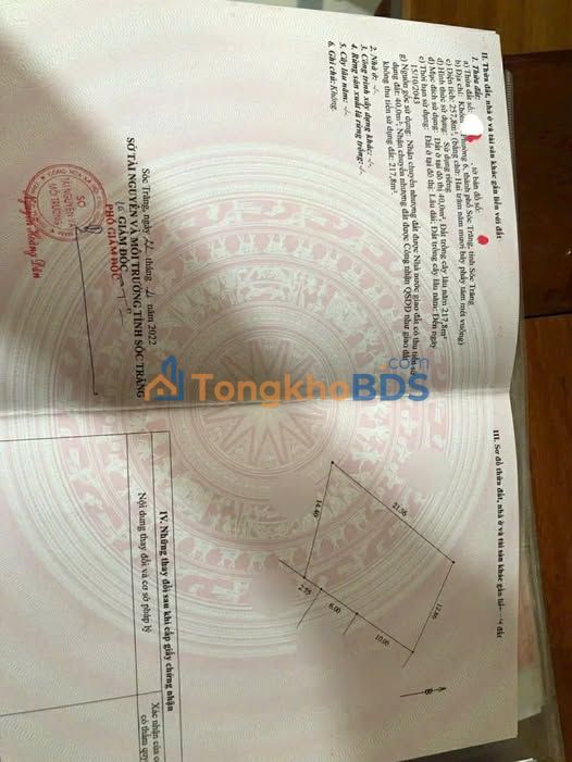 Đất nền Sóc Trăng Trần Đề 308m² 900 triệu sổ đỏ chính chủ