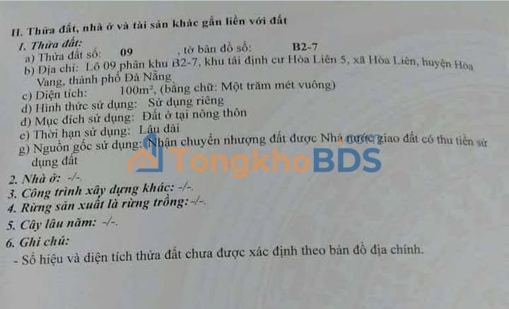 Đất TĐC Phạm Đôn Lễ 100m² 3.09 tỷ - Sổ đỏ chính chủ