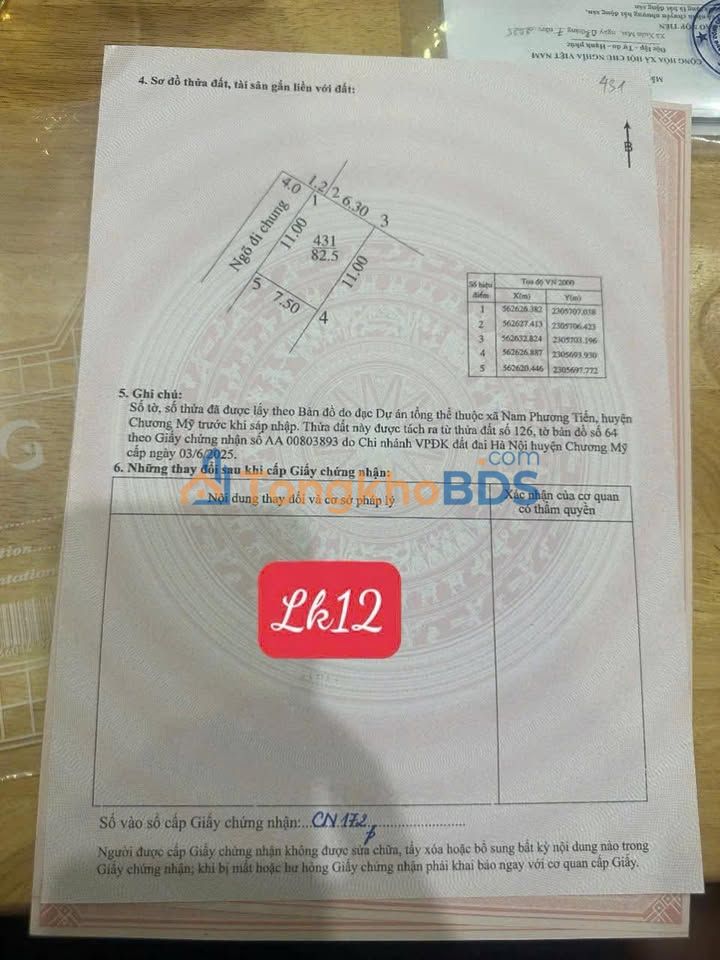 Đất Xuân Mai 82,5m² 1,3 tỷ bán gấp - Sổ đỏ chính chủ