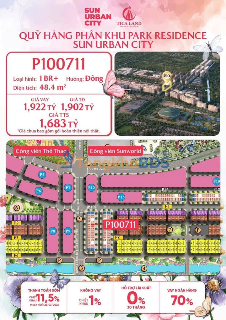 Căn hộ P10 Kim Liên 48m² giá 1,683 tỷ - View đẹp