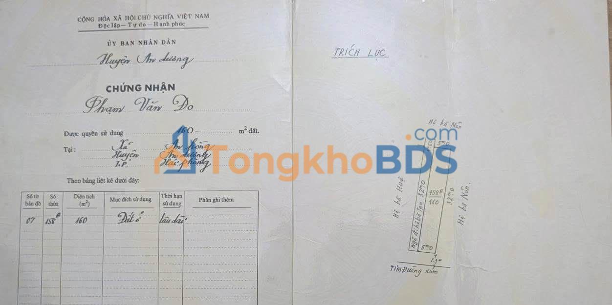 Đất nền Happy House An Đồng, Hải Phòng 160m² 3.1 tỷ - Sổ đỏ chính chủ