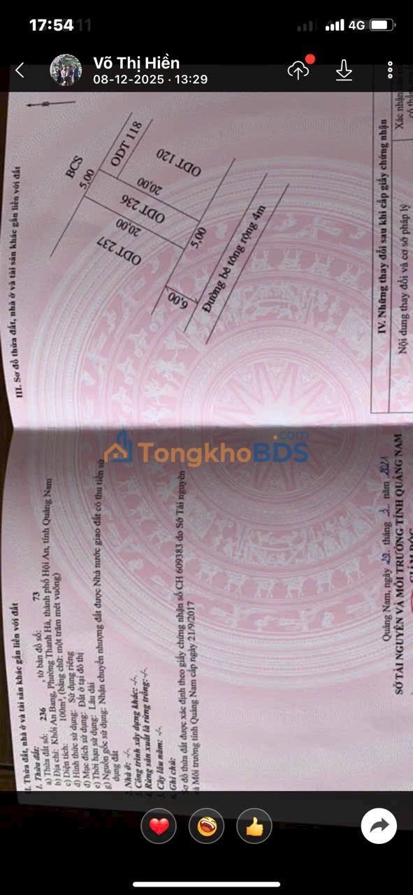 Đất nền Xô Viết Nghệ Tĩnh 100m² giá 2.3 tỷ - Đường to ô tô