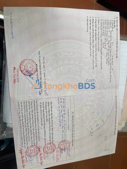 Đất nền Trung Sơn Trầm Sơn Tây 70m² 2 tỷ - Sổ đỏ chính chủ