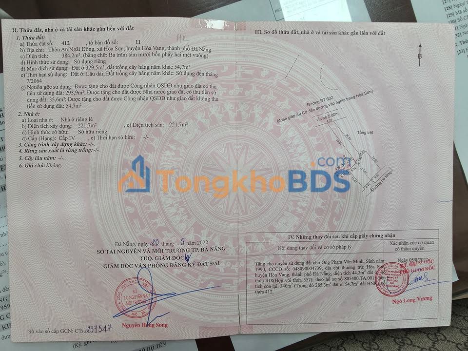 Đất nền Hòa Khánh Liên Chiểu 450m² 20 tỷ - Đường to ô tô