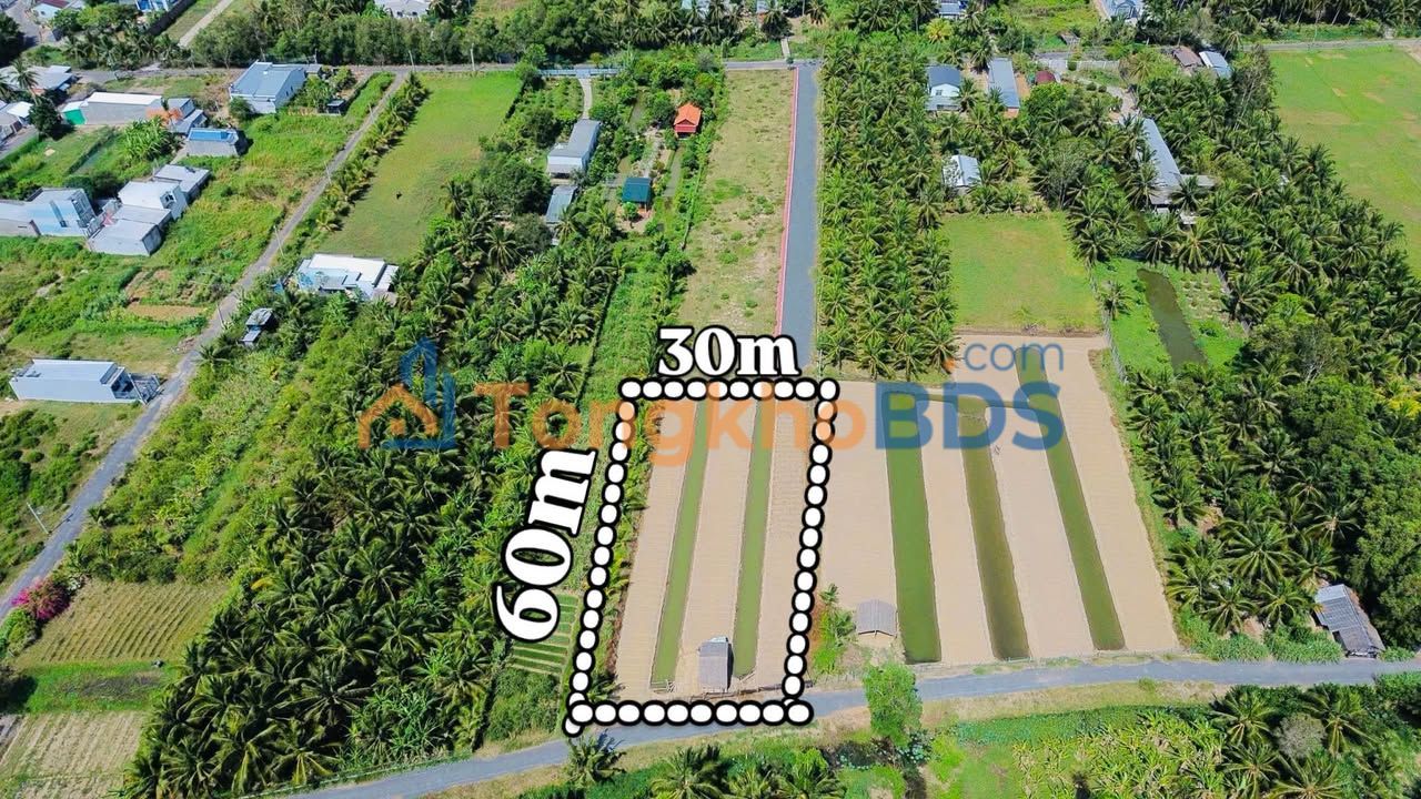 Đất nền Trà Vinh Hồ Thị Nhâm 2,7 tỷ - Đường to ô tô