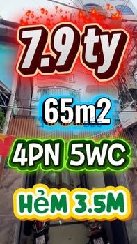 Nhà Võ Duy Ninh Bình Thạnh 65m² 7.9 tỷ - Ô tô vào tận nhà