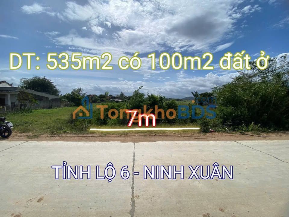 Đất nền TL6 Ninh Xuân 536m² 750.4 triệu - Sổ hồng rõ ràng
