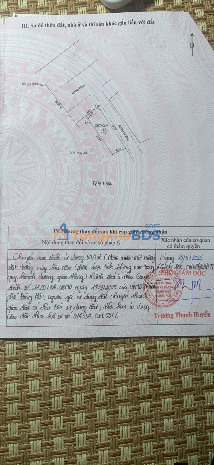 Đất nền Bắc Lý ĐCĐ4 122m² giá 1 tỷ - Vị trí đẹp