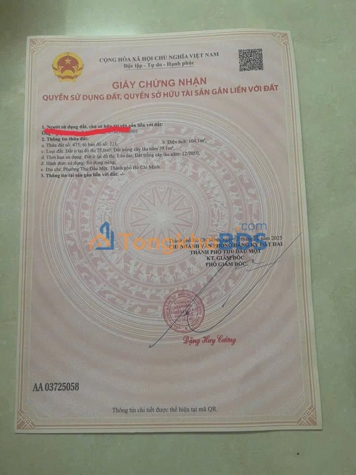 Nhà riêng Chánh Mỹ 104m² 2.09 tỷ - Sẵn sàng ở ngay