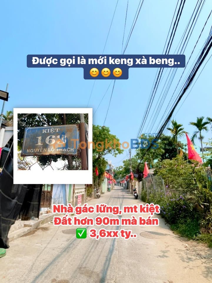 Nhà gác lửng Nguyễn Lộ Trạch Huế 90m² 3,6 tỷ - Ô tô vào tận nhà