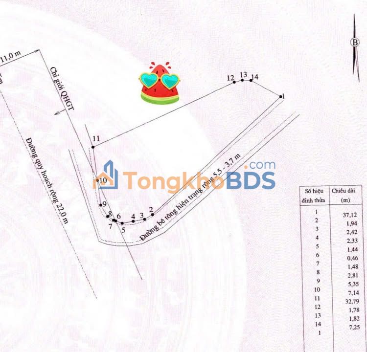 Đất Diên An Huỳnh Thúc Kháng 500m² 4.75 tỷ - Sổ đỏ chính chủ