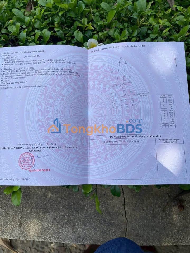 Đất nền Nha Trang 926m² 4.7 tỷ - Xây dựng tự do