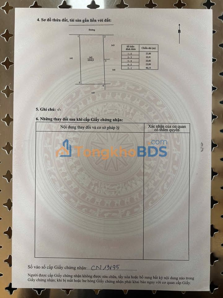 Đất nền Tân Lâm Xuyên Mộc 1000m² 9xx triệu - Sổ đỏ chính chủ