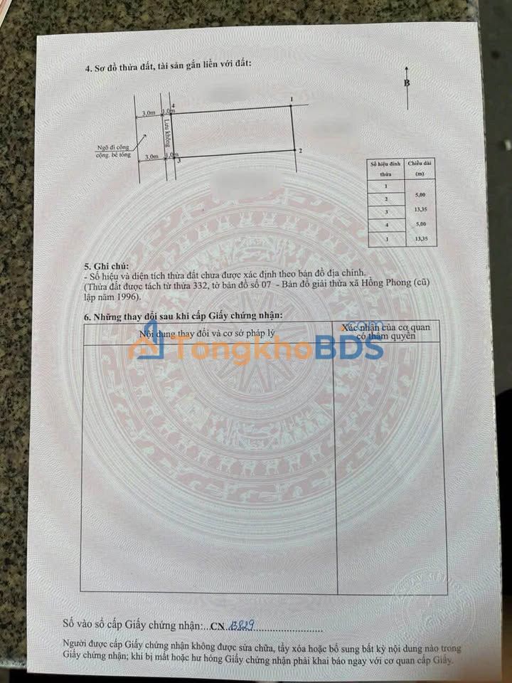 Đất nền Hải Phòng An Dương 66m² - Pháp lý rõ ràng