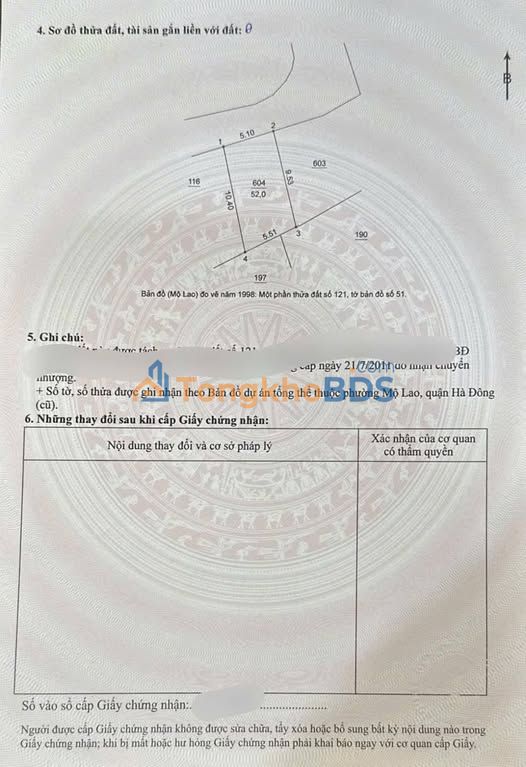 Đất Trần Phú Hà Đông 52m² 13 tỷ - Sổ đỏ chính chủ