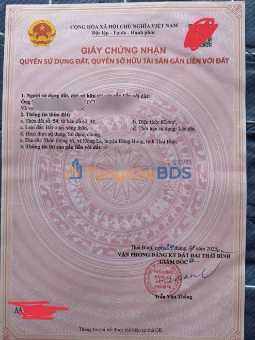 Đất Đông La Đông Hưng 82m² thỏa thuận - Đường to ô tô