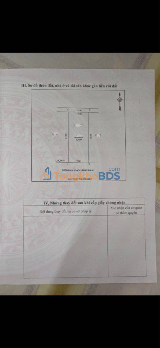 Đất nền Quán Bàu Vinh 126m2 7.4 tỷ - Pháp lý rõ ràng