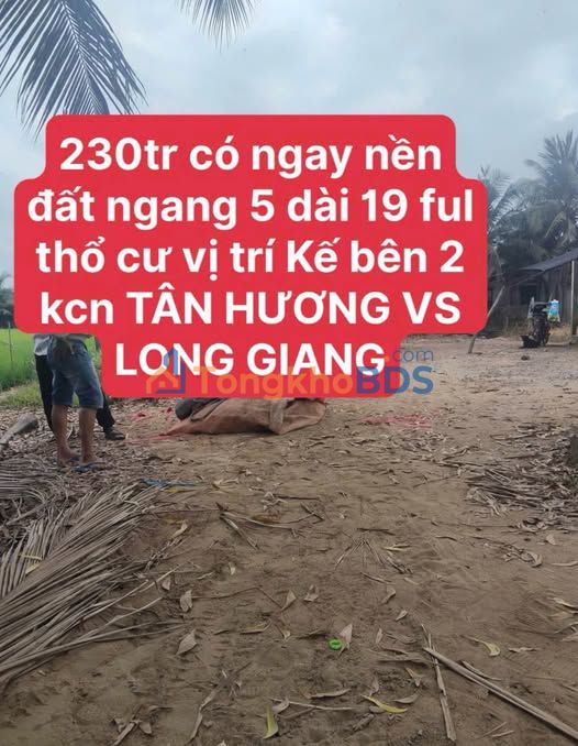 Đất nền Tân Hòa Thành Tân Phước 100m² 230 triệu - Sổ đỏ chính chủ