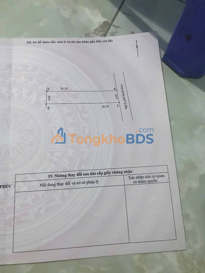 Nhà riêng Hùng Vương Phúc Yên 88m² 3 tỷ - Chính chủ bán