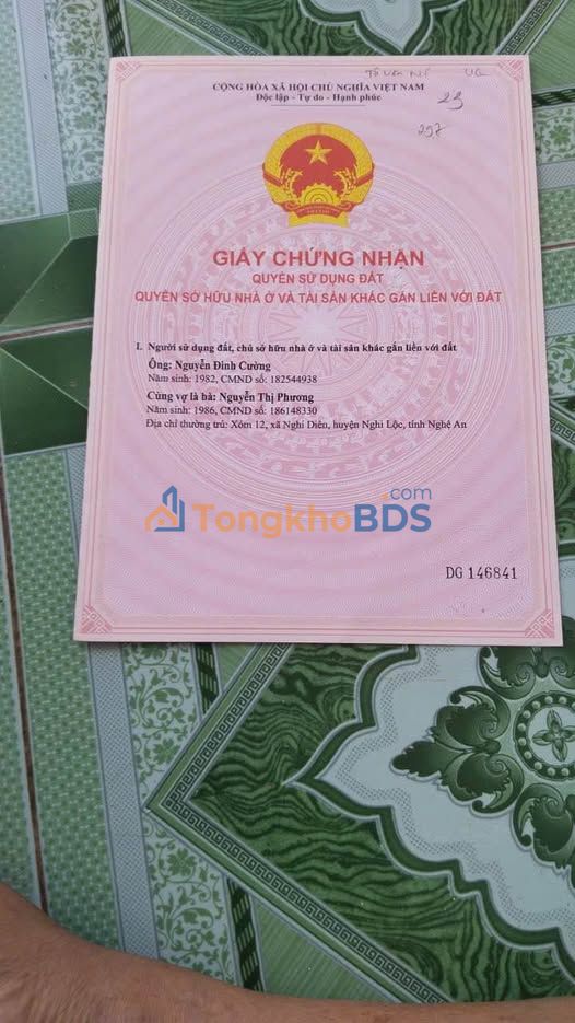 Đất nền Nghĩa Trung 250m² 200 triệu - Thổ cư 100%