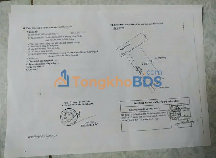 Đất Đông Hải Hải An 108m² 4,2 tỷ - Sổ đỏ chính chủ