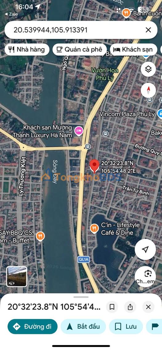 Nhà mặt đường Trần Thị Phúc Phủ Lý 308m2 70 triệu - Cho thuê