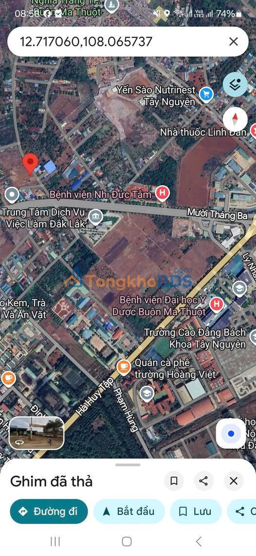 Dat nen Cu M'gar 728m2 15.5 ty - Tho cu 100%