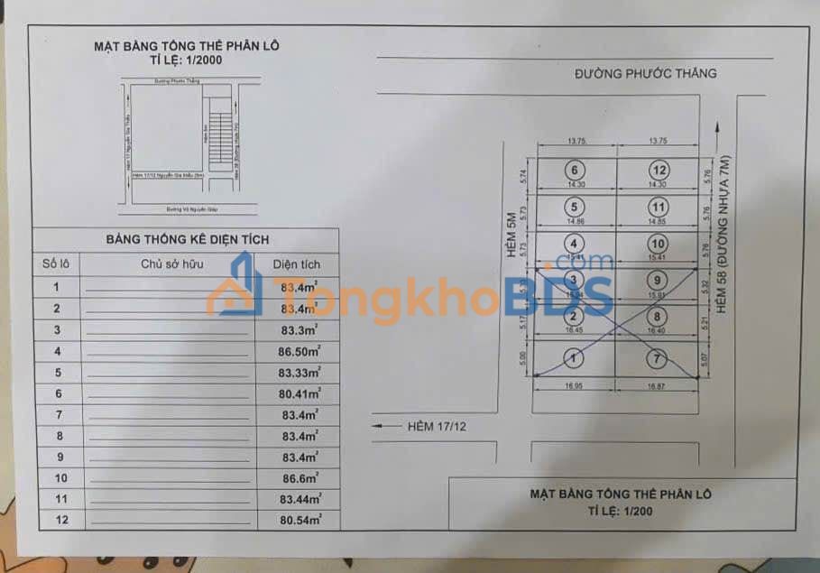 Đất nền Hẻm 2 Chi Lăng Vũng Tàu 83m² - Sổ đỏ chính chủ