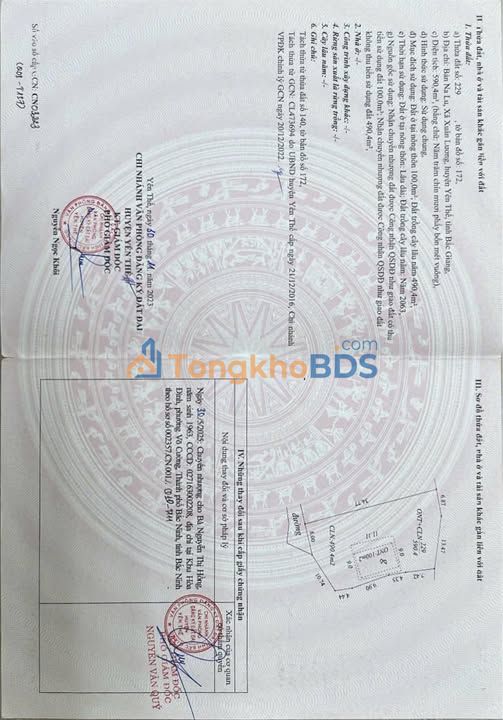 Nhà riêng Xuân Lương Yên Thế 590m² 800 triệu - Chính chủ bán