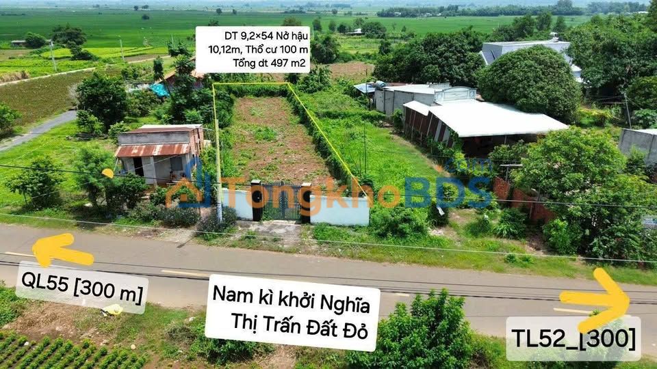 Đất nền Nam Kỳ Khởi Nghĩa Đất Đỏ 497m² - Sổ đỏ chính chủ