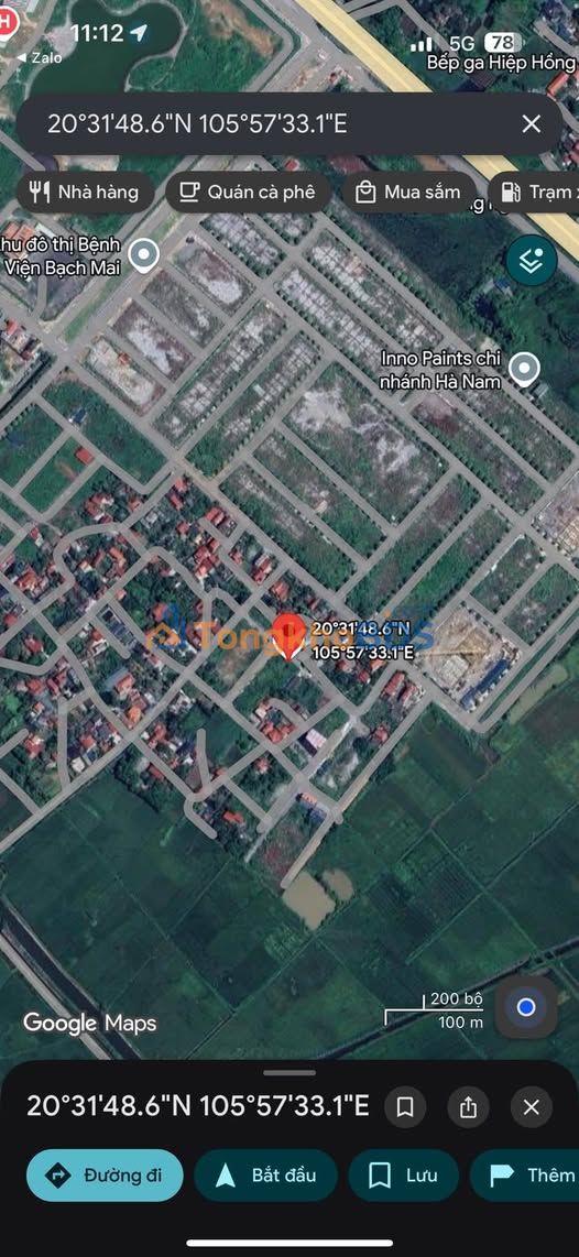 Đất nền Liêm Cần 120m² - Sổ đỏ chính chủ