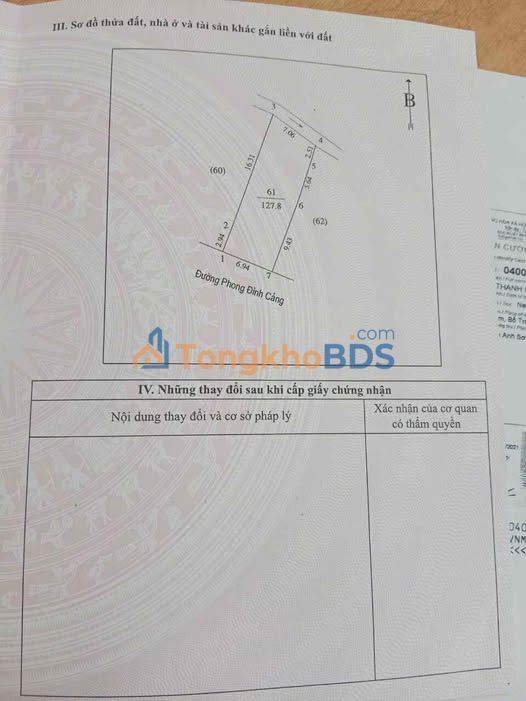 Nhà mặt phố Võ Nguyên Hiến Vinh 127.8m² 14 tỷ - Ô tô vào tận nhà