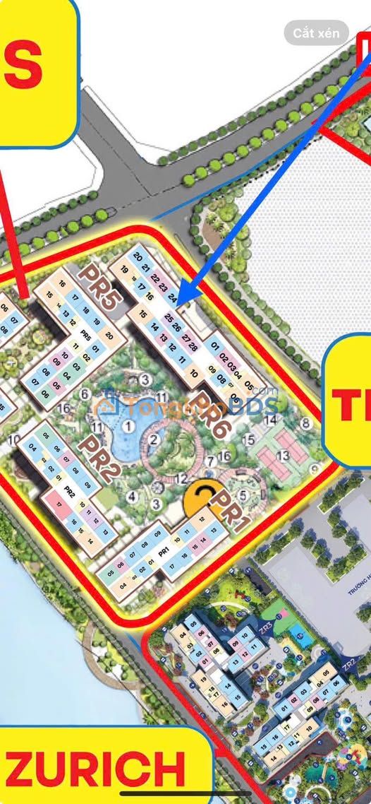Căn hộ Vinhomes Ocean Park Gia Lâm 44m² 3,15 tỷ - View đẹp