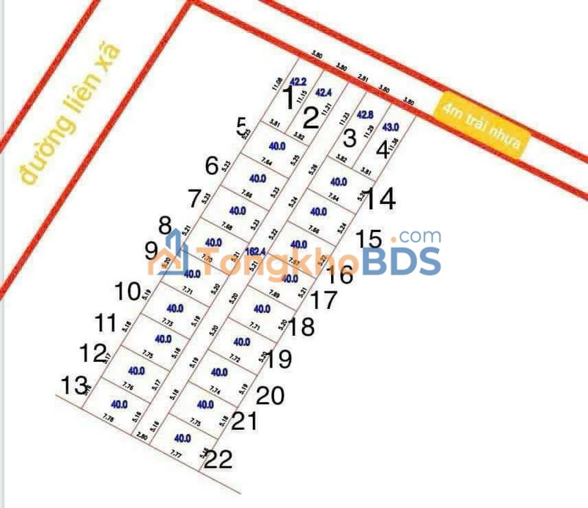 Đất nền Bạch Hạ Phú Xuyên 42m² 1,5 tỷ - Đường to ô tô