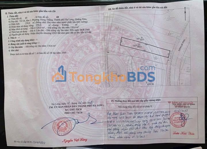 Đất nền Hạ Long EC Hùng Thắng 251m² giá 8,032 tỷ - Đường to ô tô