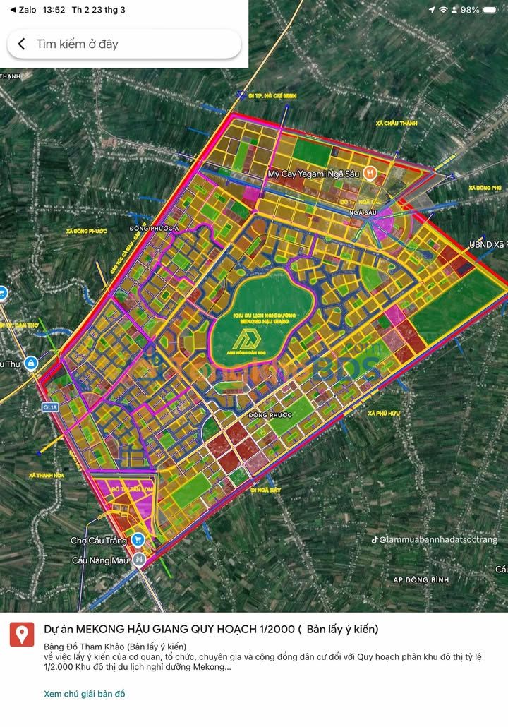 Đất Ngã Sáu Cần Thơ 3.418m² giá 14,7 tỷ - Sổ đỏ chính chủ