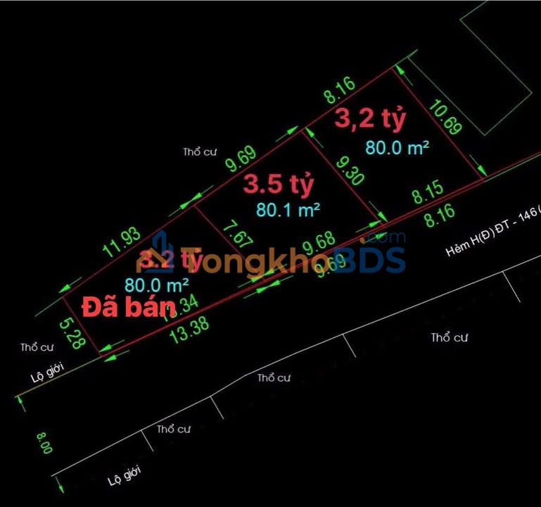 Đất thổ cư Đông Thạnh Hóc Môn 80m² 3.2 tỷ - Sổ đỏ chính chủ