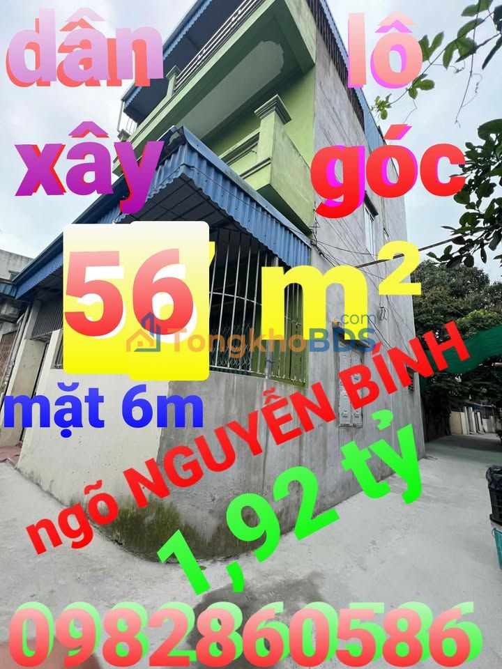 Nhà Nguyễn Bính Nam Định 56m² 1,92 tỷ - Chính chủ bán
