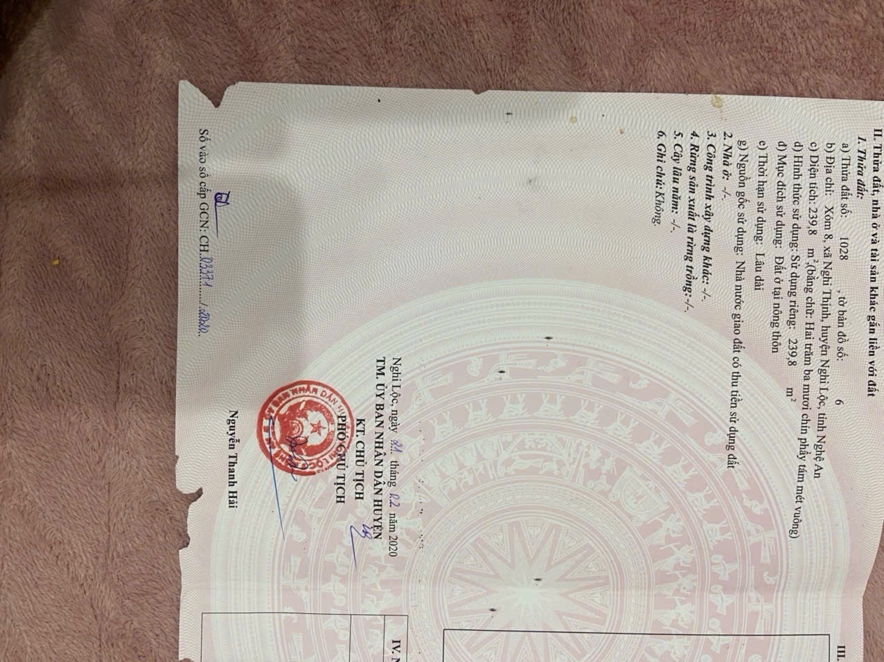 Bán lô đất Nghi lộc