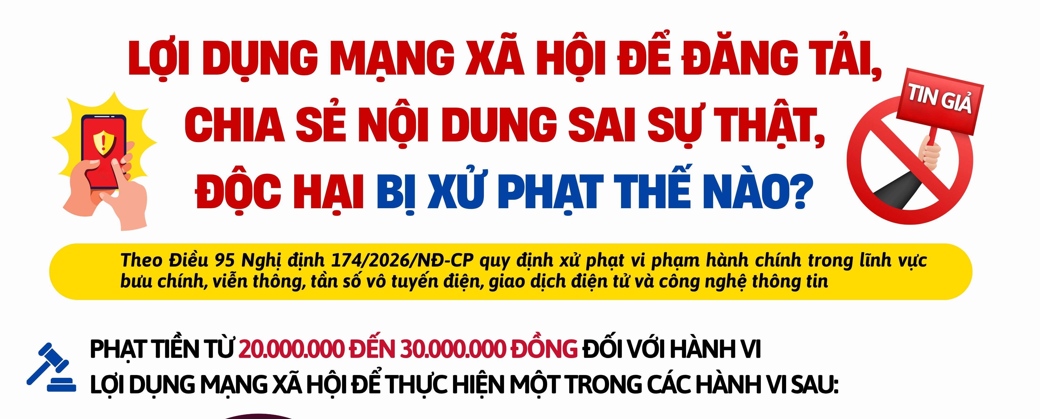 Lợi dụng mạng xã hội để đăng tải, chia sẻ thông tin sai sự thật, độc hại bị xử phạt thế nào?