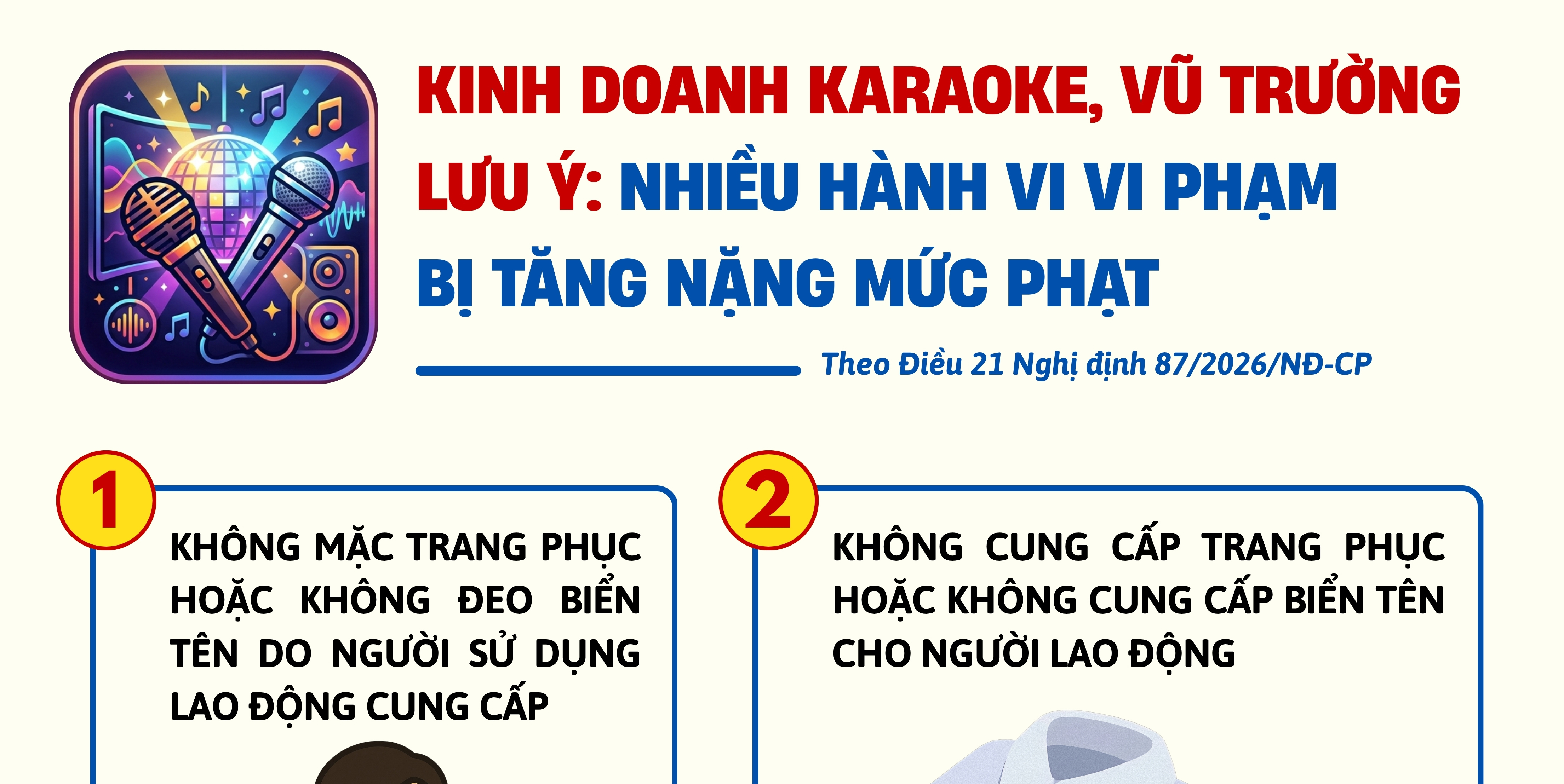 Kinh doanh karaoke, vũ trường lưu ý: Nhiều hành vi vi phạm tăng nặng mức phạt
