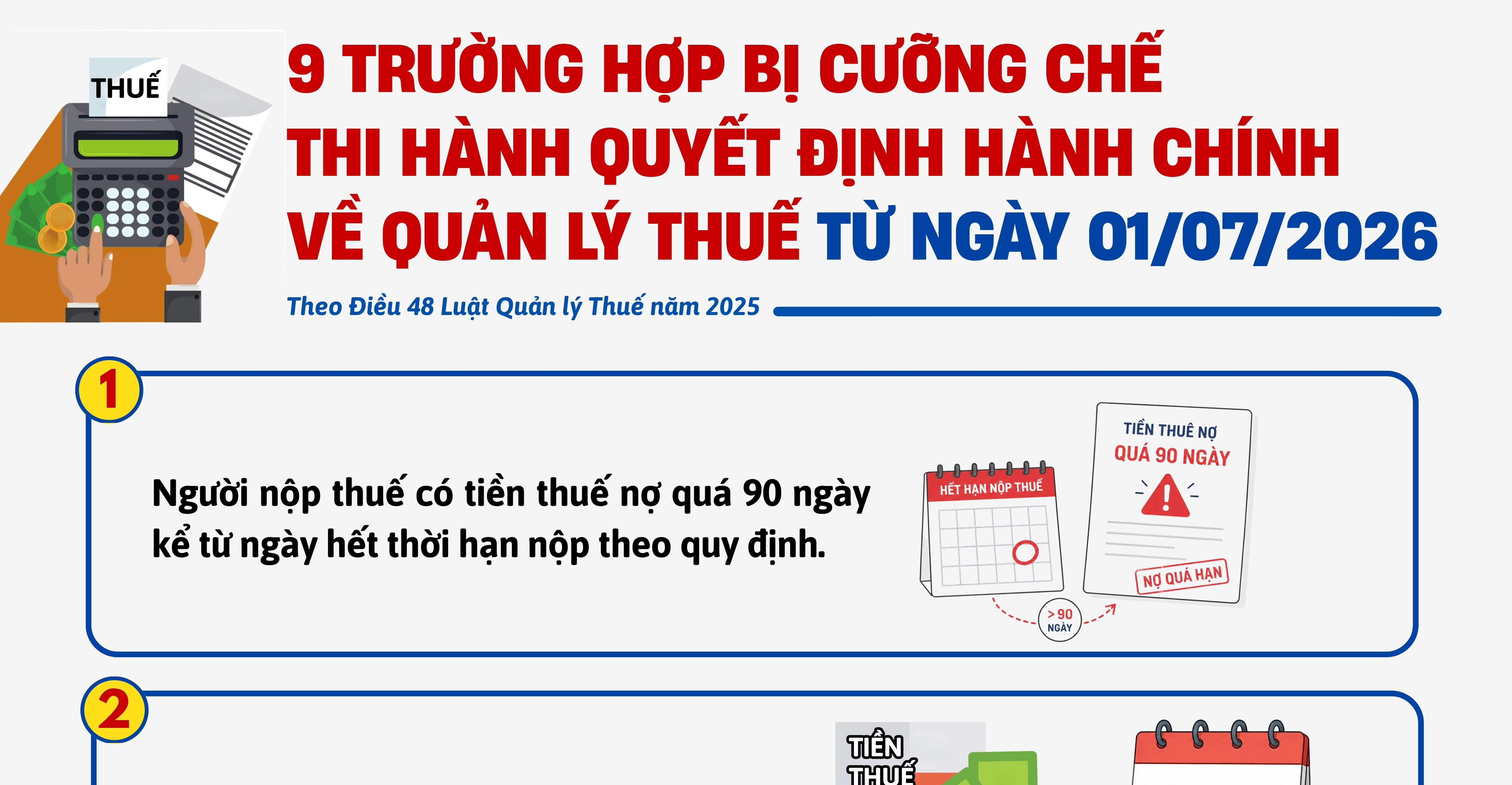 9 trường hợp bị cưỡng chế thi hành quyết định Jun887 Đăng Ký / Đăng Nhập về quản lý thuế từ ngày 01/7/2026