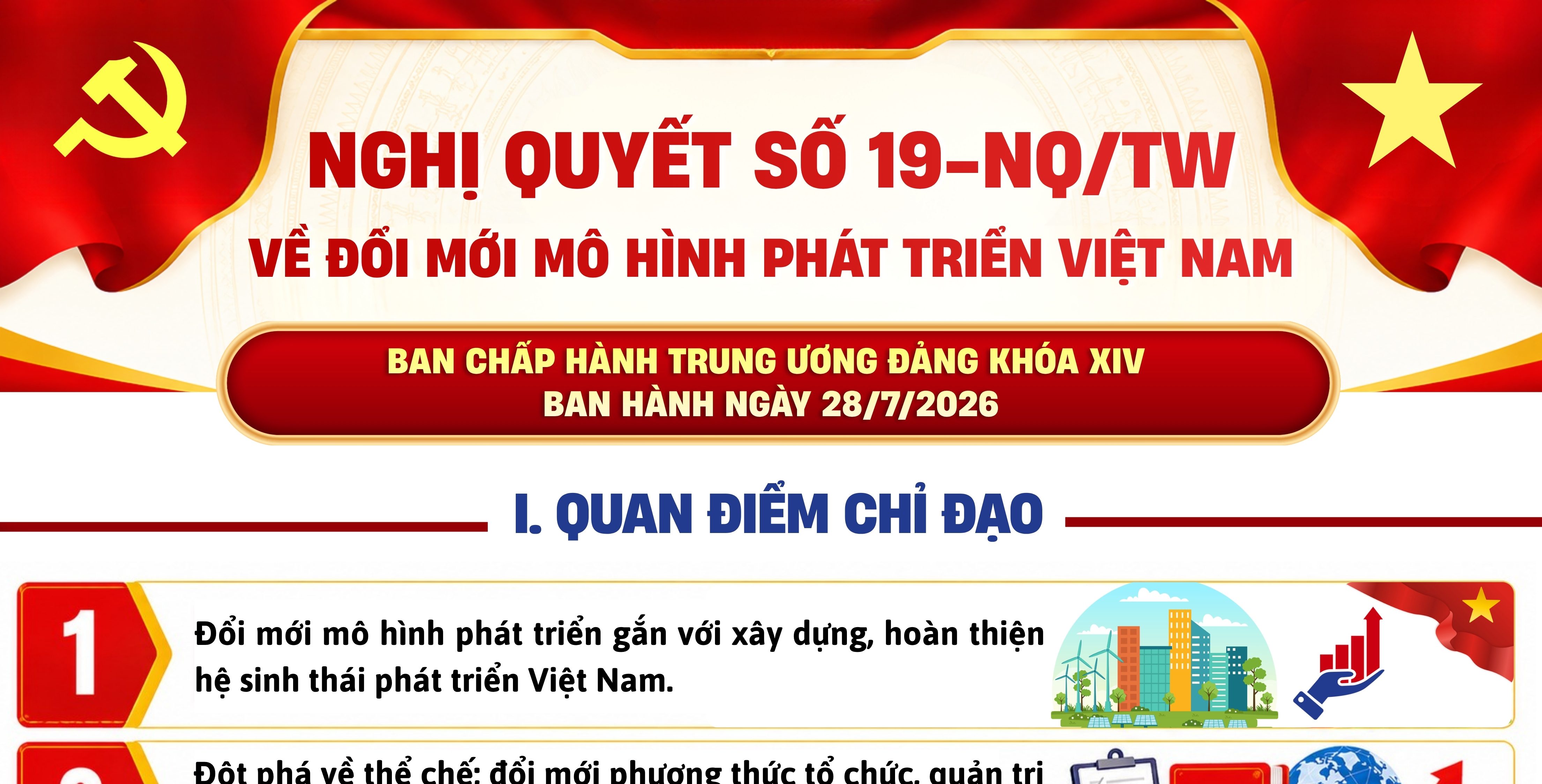NGHỊ QUYẾT SỐ 19-NQ/TW VỀ ĐỔI MỚI MÔ HÌNH PHÁT TRIỂN VIỆT NAM